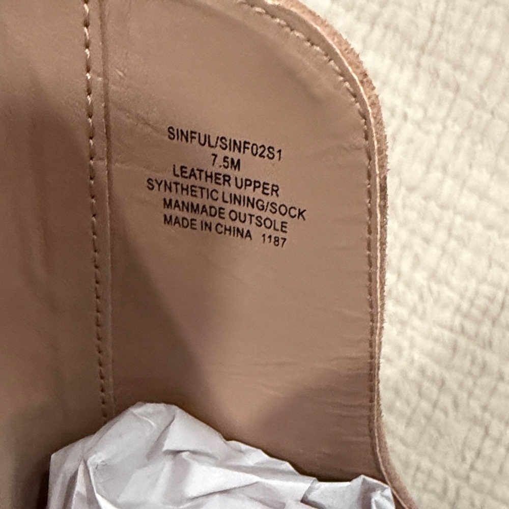 Steve Madden Camel Suede Heeled Mules - Picture 6 of 6